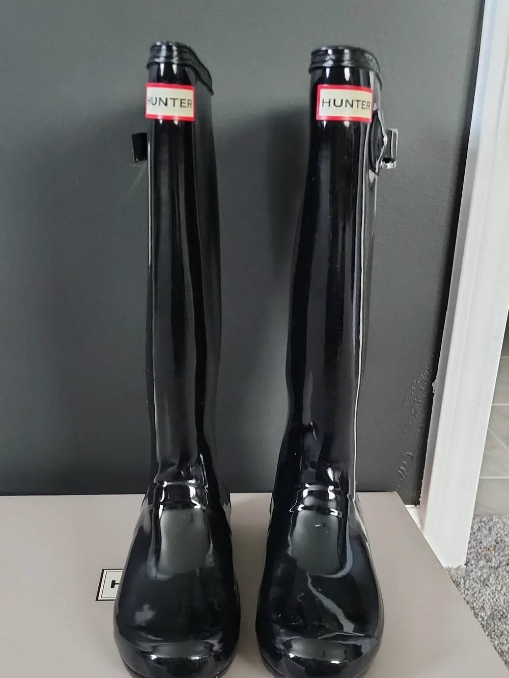 Hunter Black Women's Tall Rain Boots